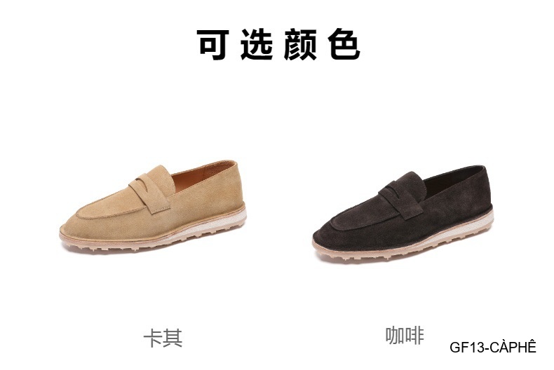 GF13 - Giày lười nam đế mềm kiểu Moccasin mùa hè - Da nubuck thoáng khí_thumbnail_13