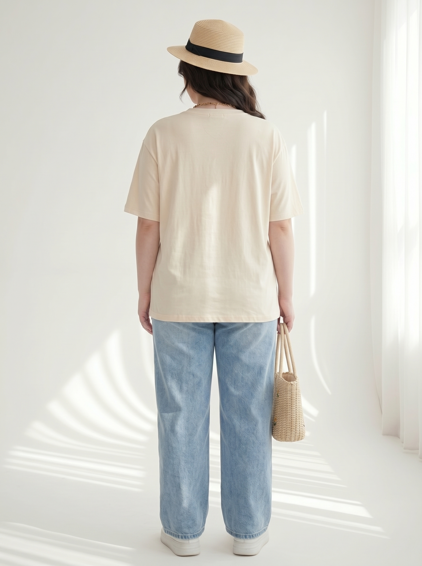 BIGSIZE NỮ - Áo thun form rộng in cô gái dành cho nàng béo 55-95kg V-AK102-3_thumbnail_3