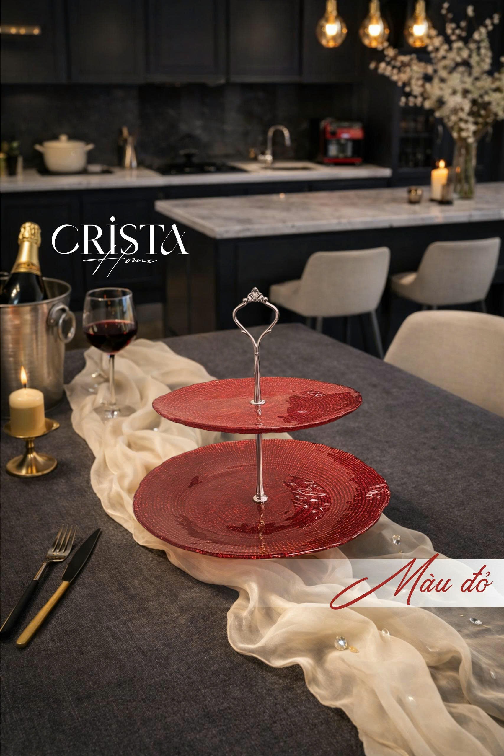 Bộ đĩa 2 tầng thủy tinh vân lưới 22.5 + 28 cm CRISTA HOME, 60224_thumbnail_11