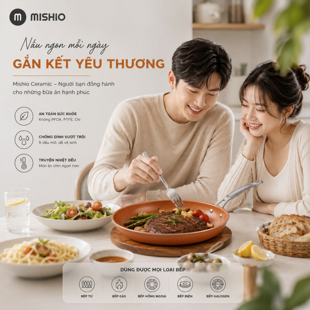 Chảo Chống Dính Đáy Từ Mishio Size cm MK430 - Chống Dính Gốm Cao Cấp, An Toàn Sức Khỏe, Dùng Cho Mọi Loại Bếp_thumbnail_7