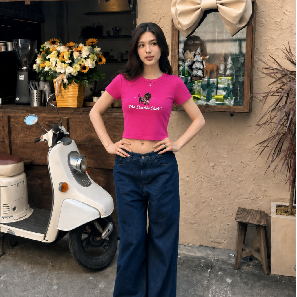 Áo Croptop hình chú chó đội mũ - Loza CR8580_thumbnail_2