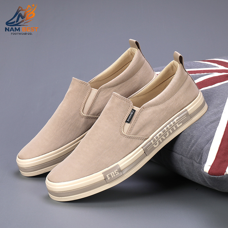 Giày Vải Canvas Slip On Phong Cách - Giày Lười Vải Đế Bằng Hot Trend_thumbnail_9