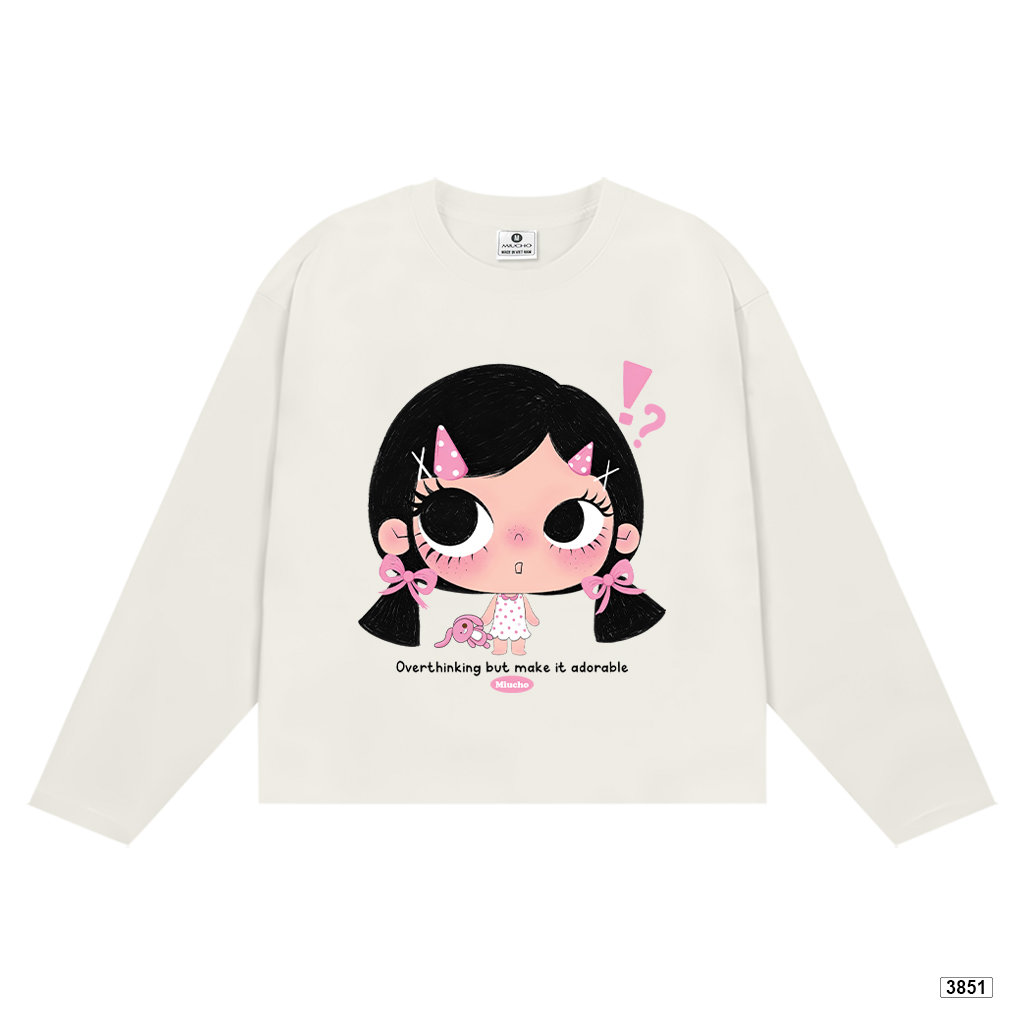 Áo thun nữ form boxy tay dài nữ áo cute phong cách soft girl Hàn Quốc Miucho 3851_thumbnail_9