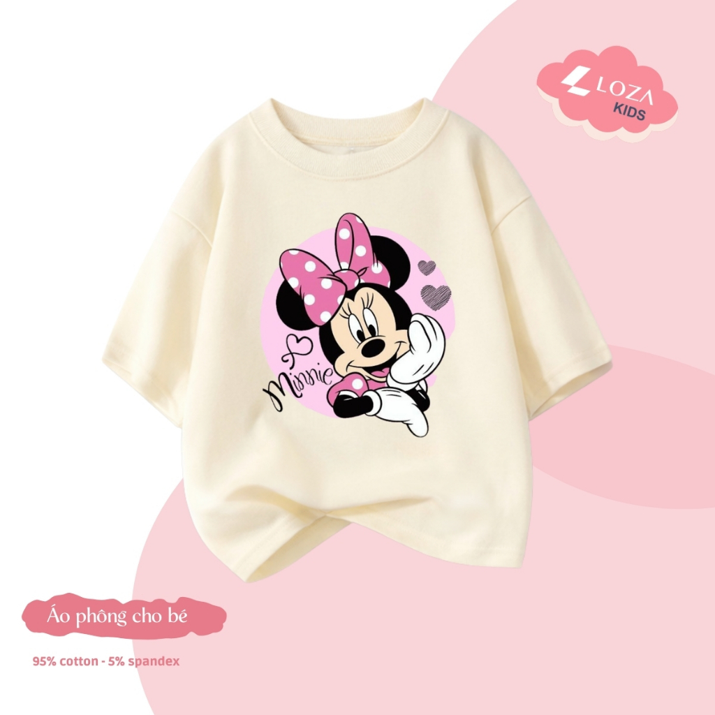Áo phông bé gái hình MINNIE nhiều mẫu - Loza Kids CA014_thumbnail_5