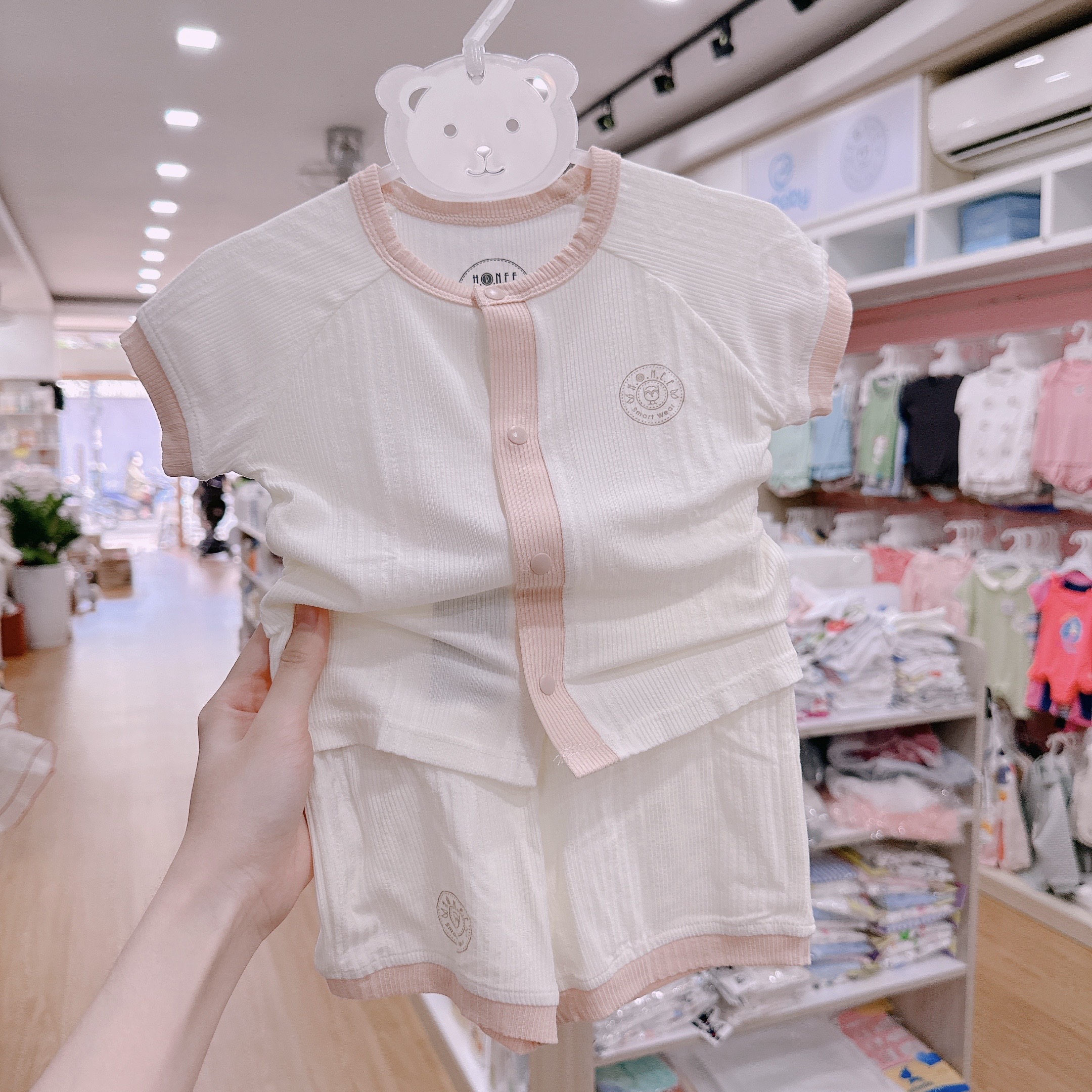 Bộ sơ sinh cộc tay cài giữa Modal Organic_thumbnail_4