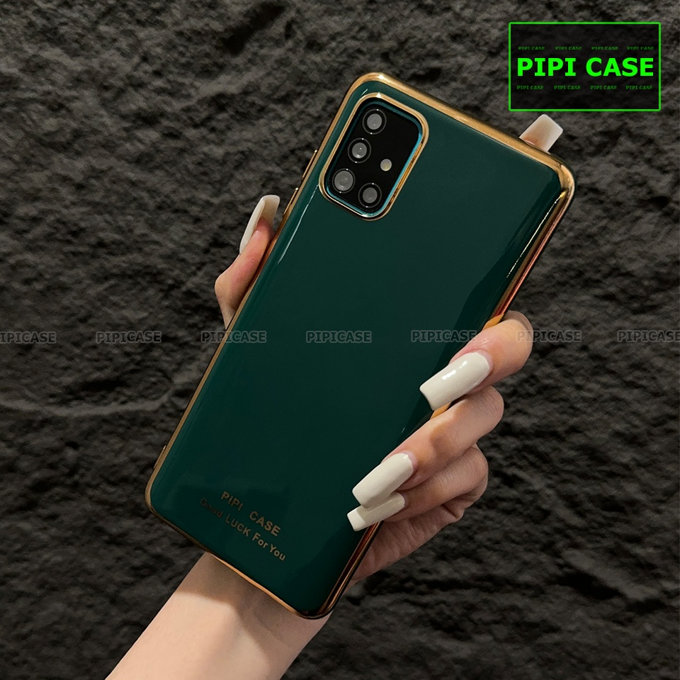 Ốp Lưng Samsung A71 - Royal - Xanh Lá