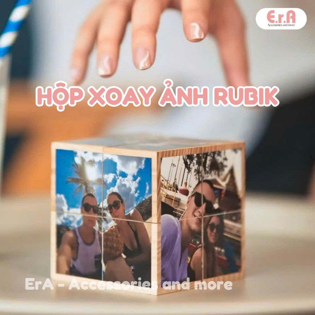 Hộp Ảnh Xoay ảnh Rubik