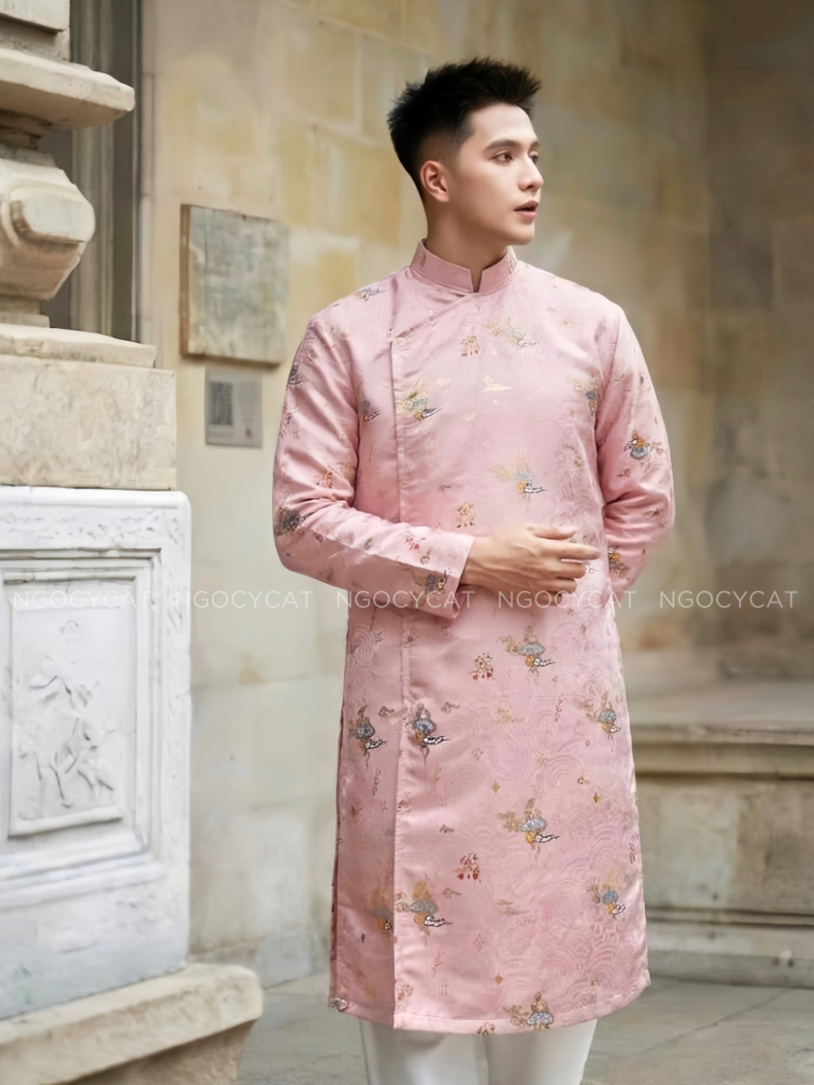 Áo Dài Nam Mây Hồng_thumbnail_1