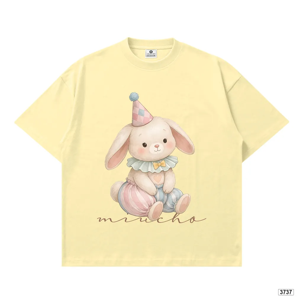 Áo thun boxy nữ thời trang mùa hè Bunny đáng yêu Miucho 3737_thumbnail_8