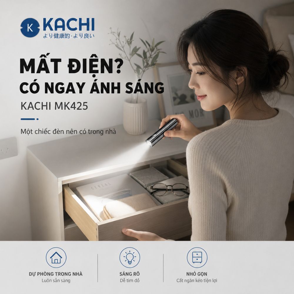 Đèn Pin Sạc Đa Năng Kachi MK425: Soi Rọi Mọi Hành Trình, Bừng Sáng Mọi Cuộc Vui_thumbnail_3