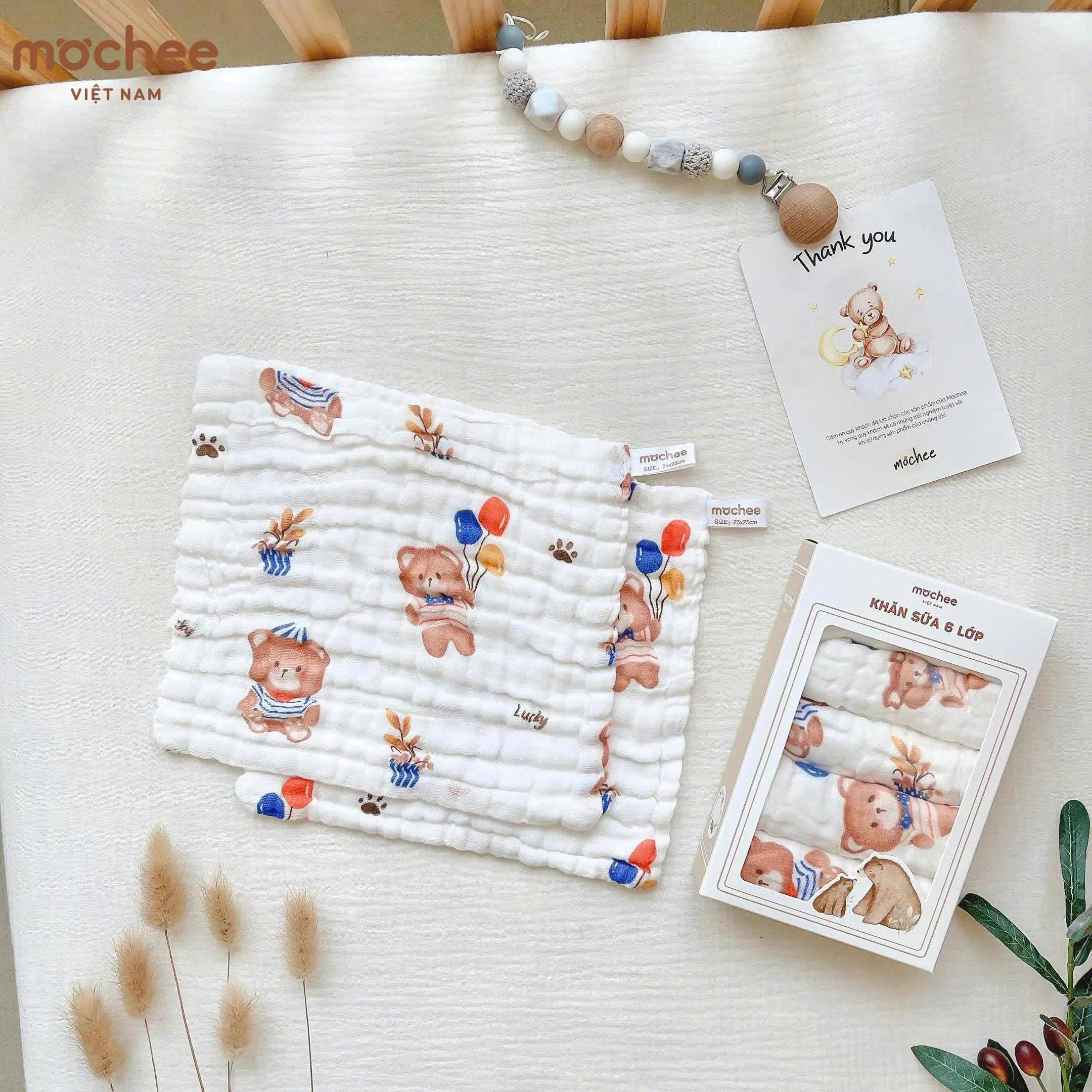Set 5 khăn sữa xô 6 lớp Mochee_thumbnail_12