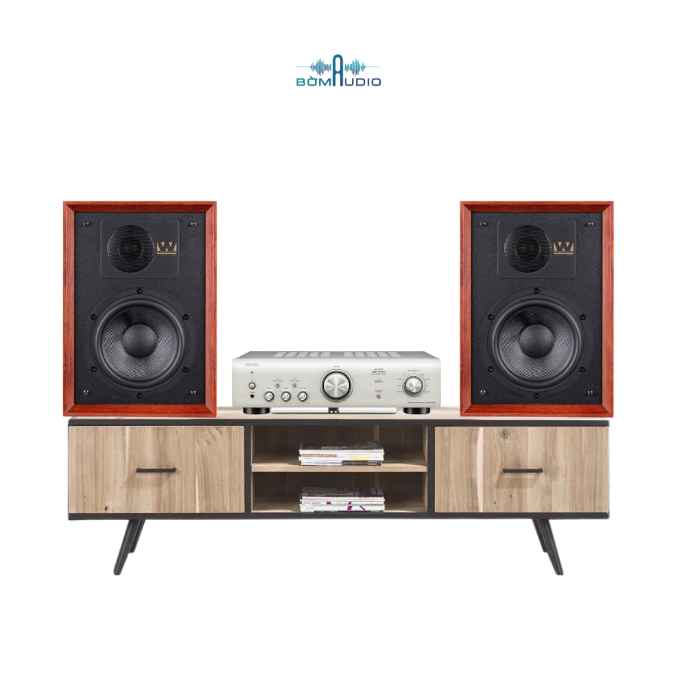 Combo Amply DENON PMA-600NE + Loa Bookshelf WHARFEDALE DENTON 85TH ANNIVERSARY - B383