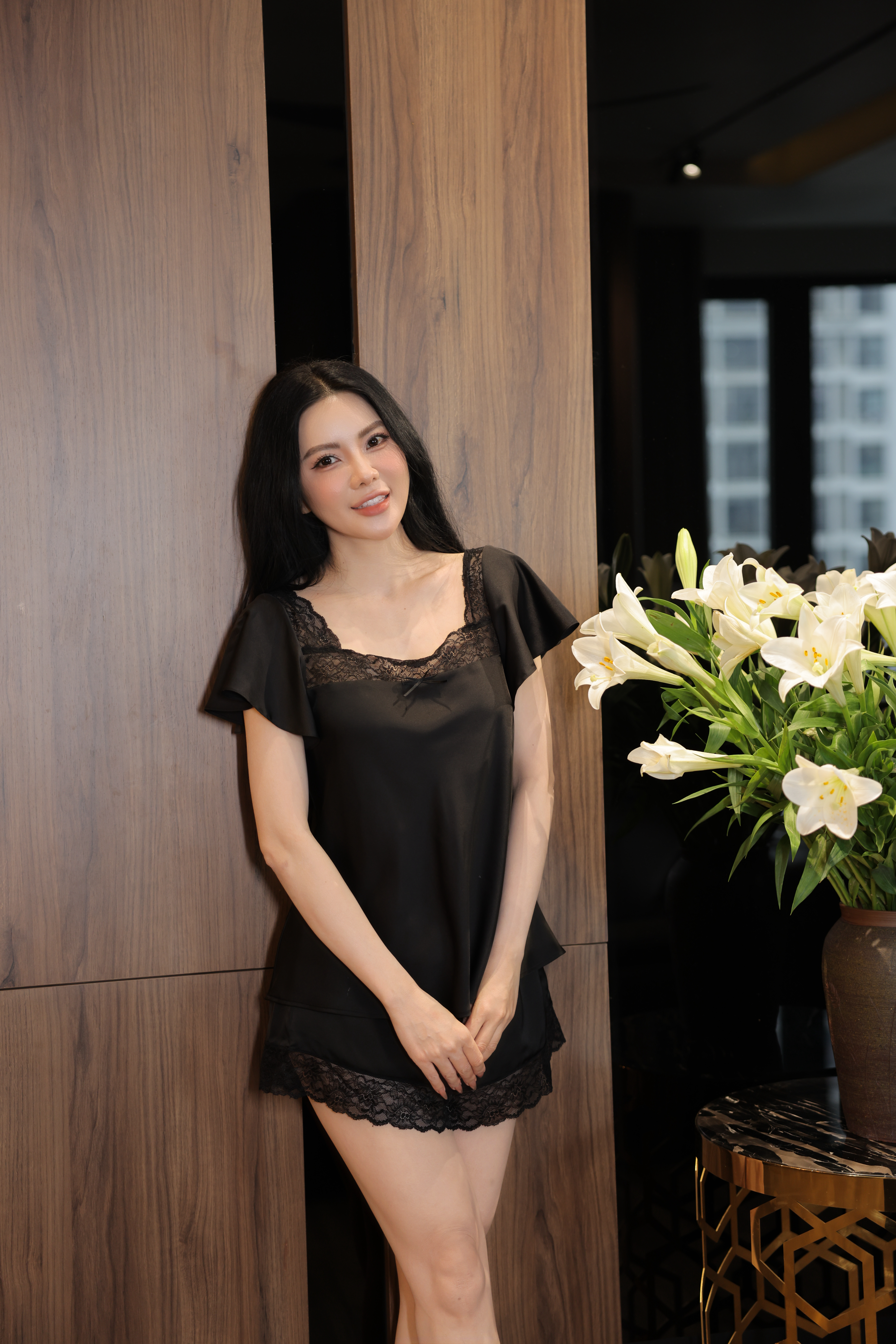 Bộ Lụa Áo Cộc Quần Cộc BN683