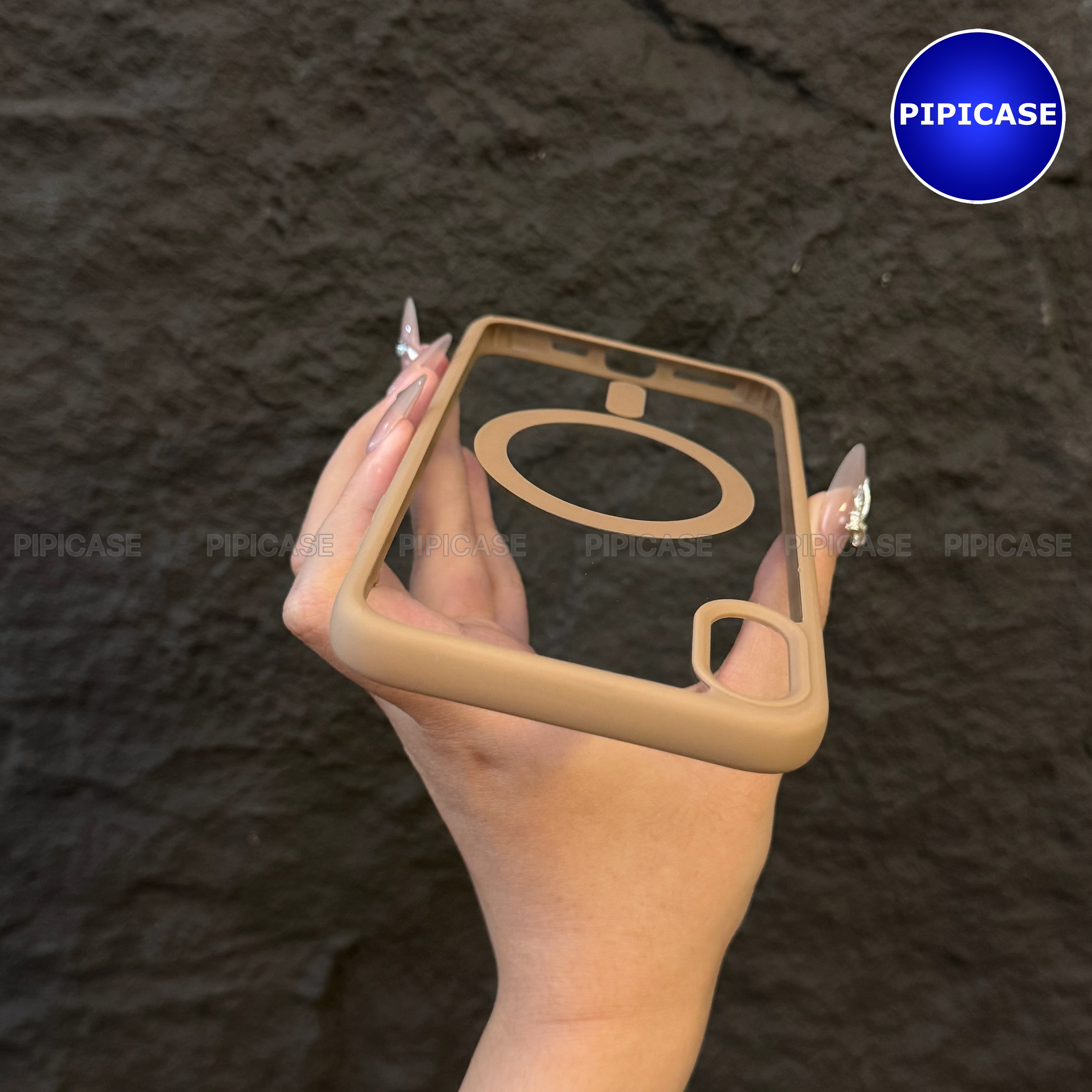 Ốp Lưng iPhone XS Max - Chic - Nâu Nhạt_thumbnail_4