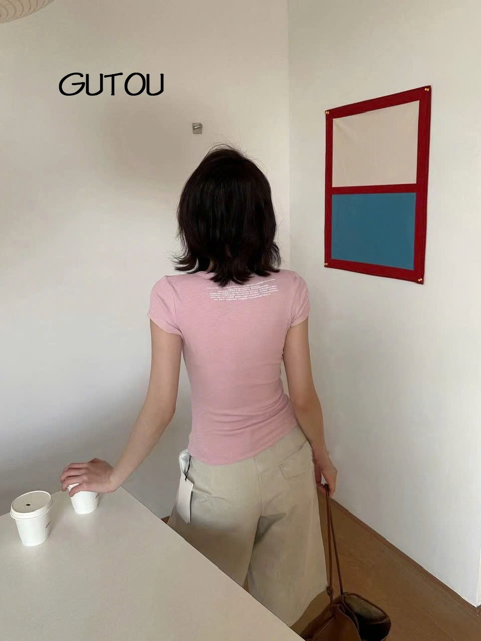 GUTOU ] Áo Thun Baby Tee Tay Ngắn Basic Slim Fit
