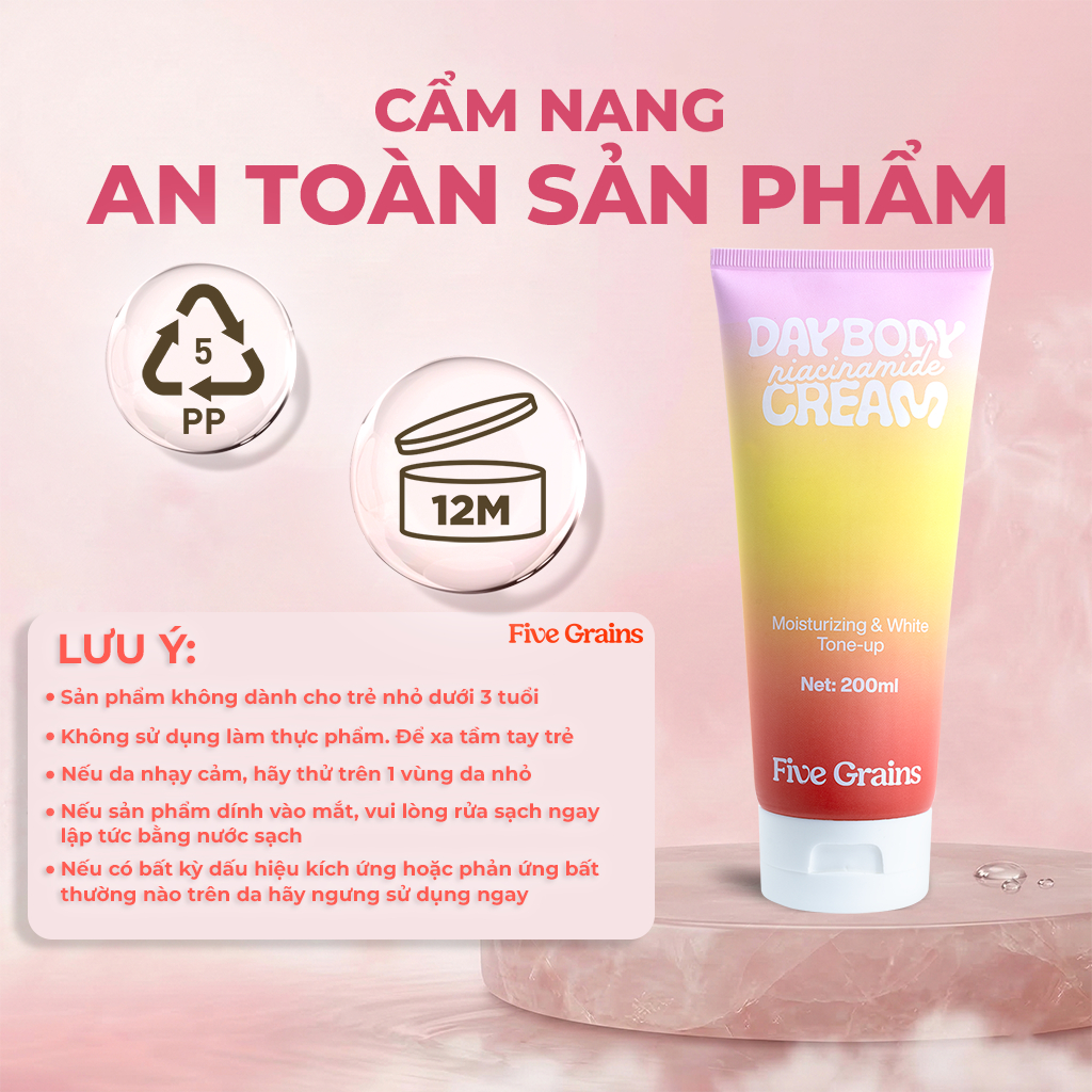 [FIVE GRAINS] Kem nâng tone body ban ngày Five Grains 200ml_thumbnail_2