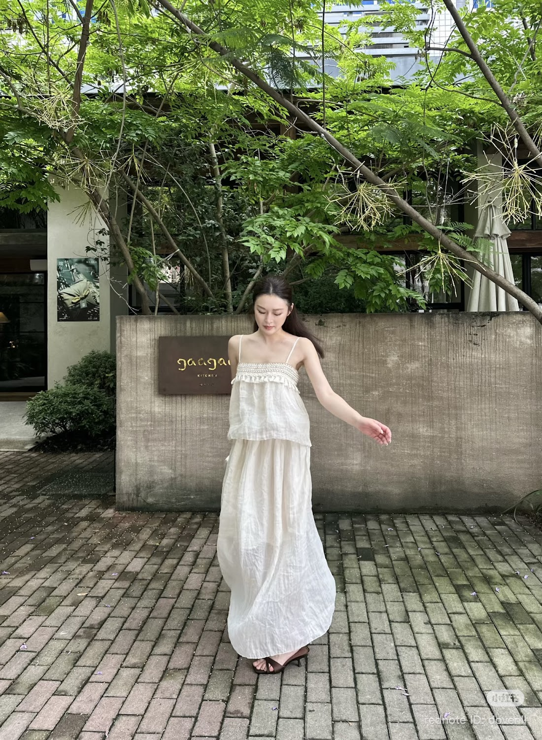 Lucas - Set đũi áo 2 dây phối ngang ngực len thổ cẩm, chân váy xòe maxi_thumbnail_4