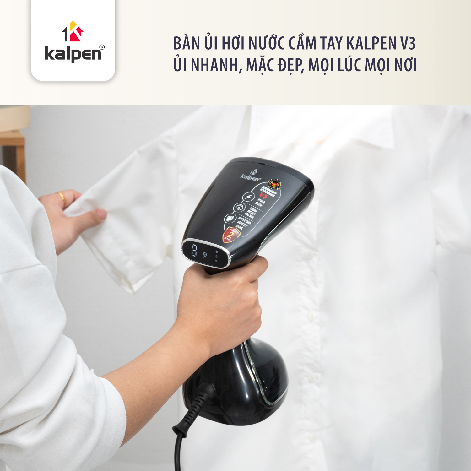 Bàn là hơi nước cầm tay, dung tích bình chứa 360ml_thumbnail_6