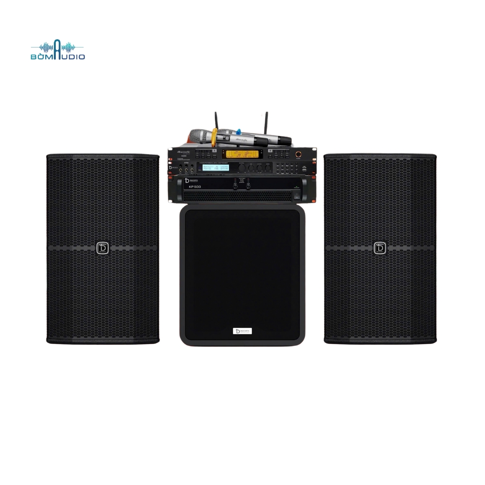 Combo Cục Đẩy DBACOUSTIC KP500 + Vang Sô DBACOUSTIC KM330PRO + Micro DBACOUSTIC K4000 + Loa DBACOUSTIC LX S32 G2 + Loa SUBWOOFER DBACOUSTIC LX S32SA G2 - B340_thumbnail_0