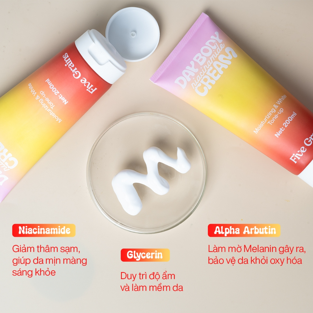 [FIVE GRAINS] Kem nâng tone body ban ngày Five Grains 200ml_thumbnail_3