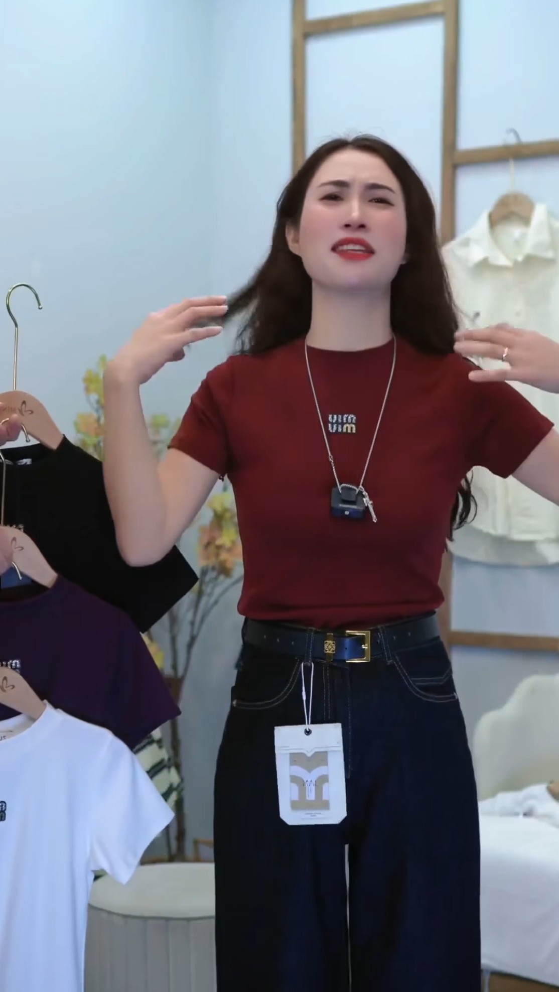 Áo thun đính Minmin 615