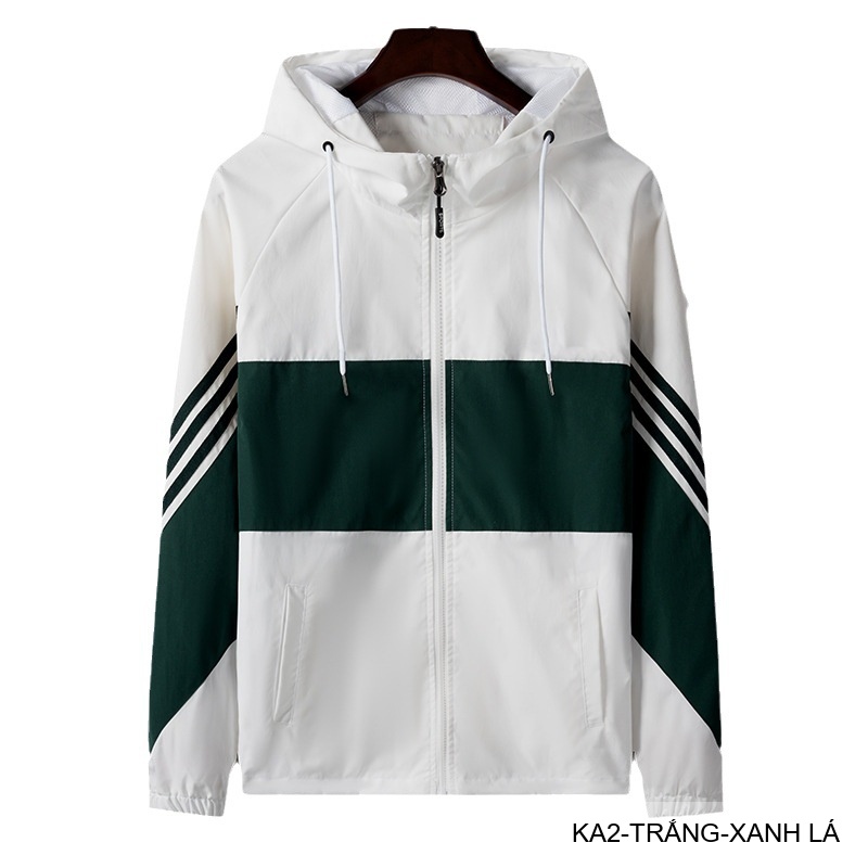 KA2 - Áo khoác nam phối màu thời trang, liền mũ, chống gió, phù hợp xuân thu_thumbnail_25