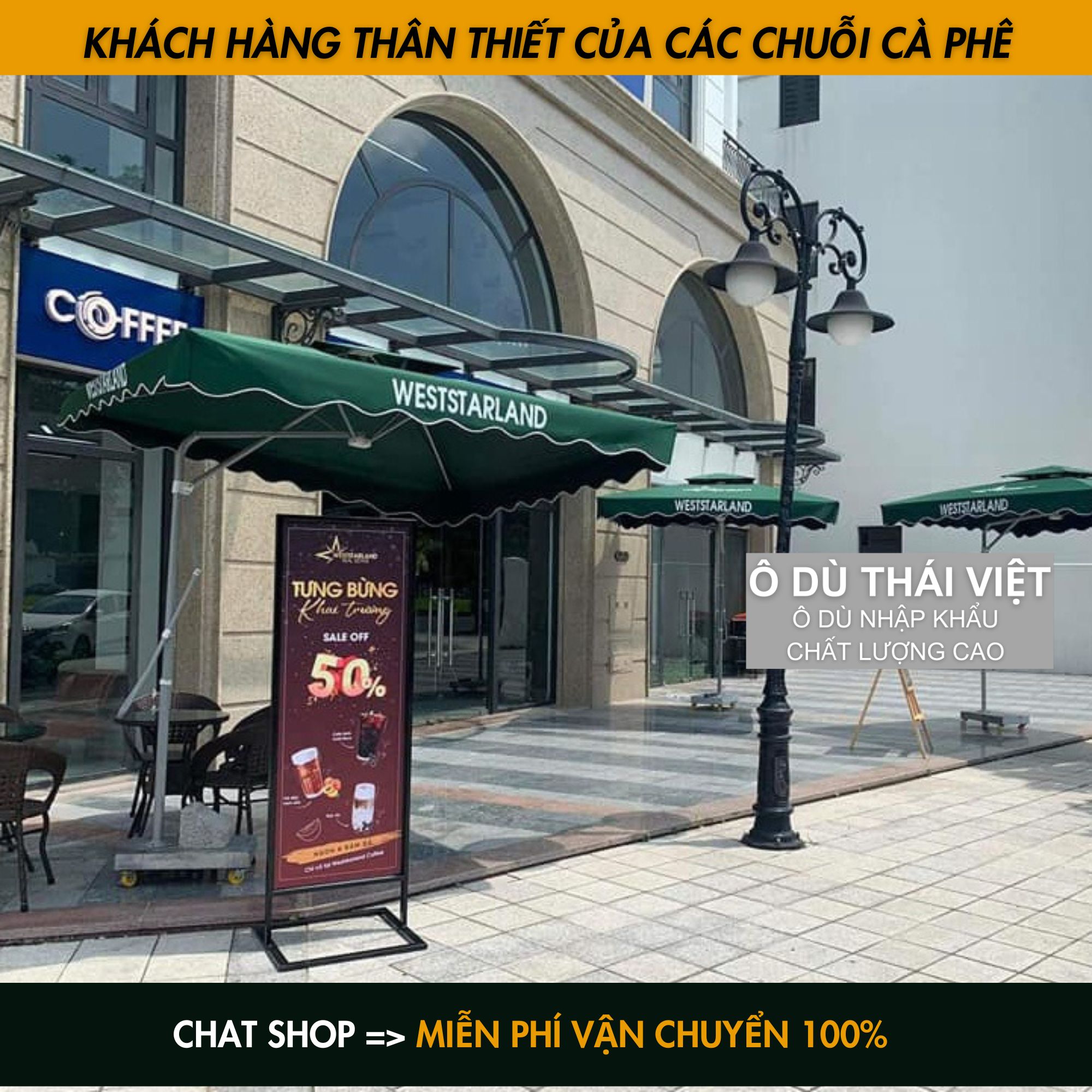 Dù che lệch tâm vuông ngoài trời rộng 2,5x2,5m HÀNG NHẬP KHẨU CAO CẤP vải dù polyester chống thấm tuyệt đối_thumbnail_4