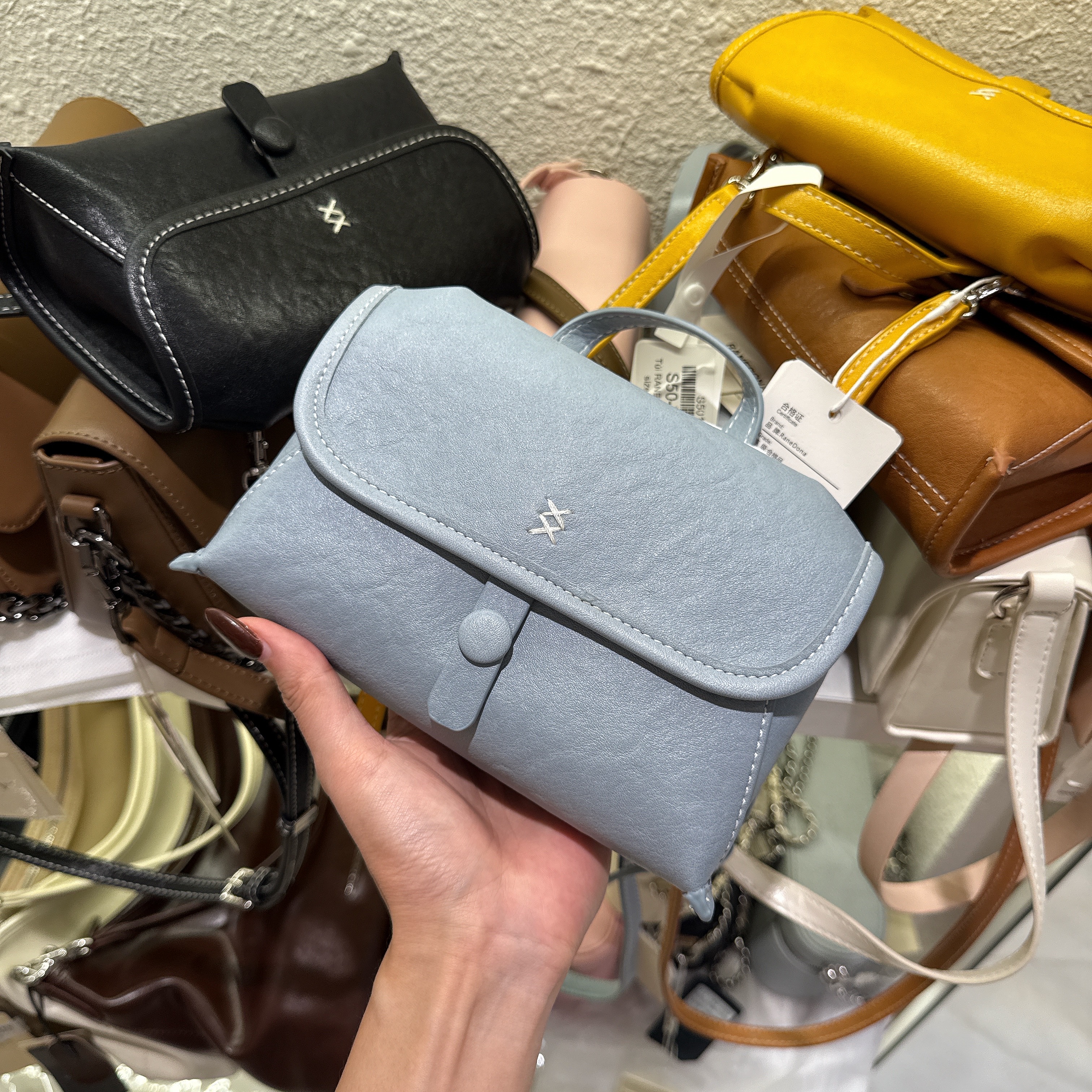 Túi RANE DONA da trơn nắp gập 6205 (83581)_thumbnail_3