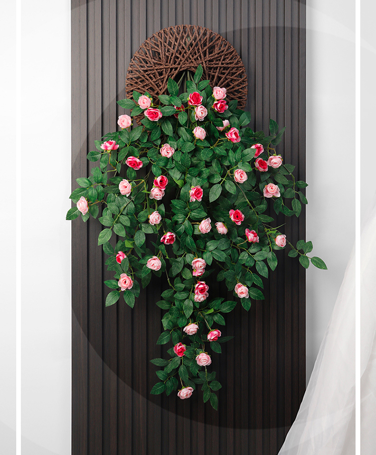 Giỏ Hoa Lụa Treo Tường Decor