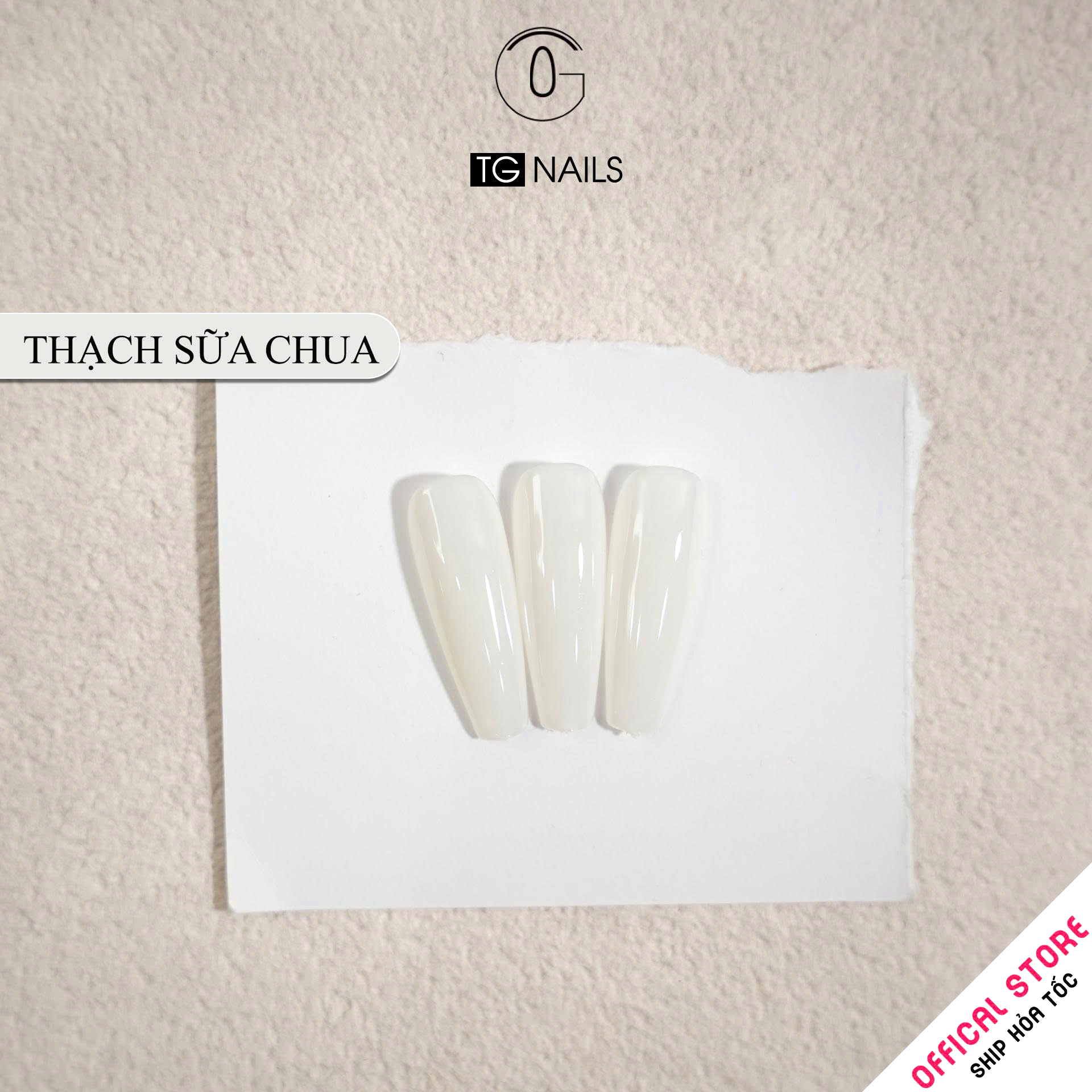 Sơn gel Trắng sữa chua chai 10g TG Nails_thumbnail_1