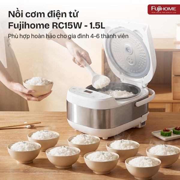 Nồi cơm điện Fujihome RC15W_thumbnail_1