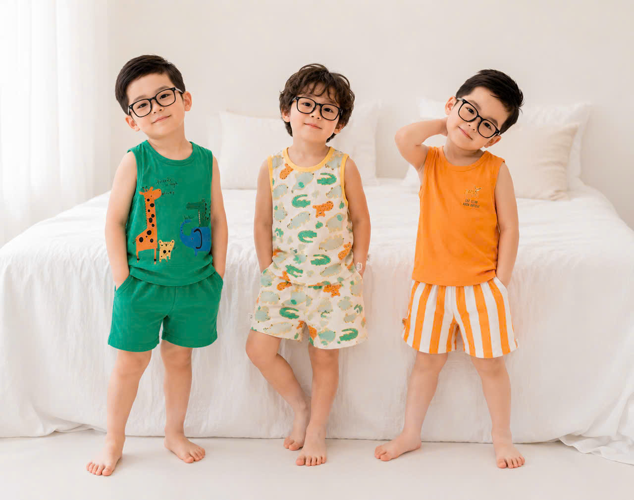 D63 SET 3 BỘ BA LỖ ĐỘNG VẬT NHIỀU MÀU- A100.381