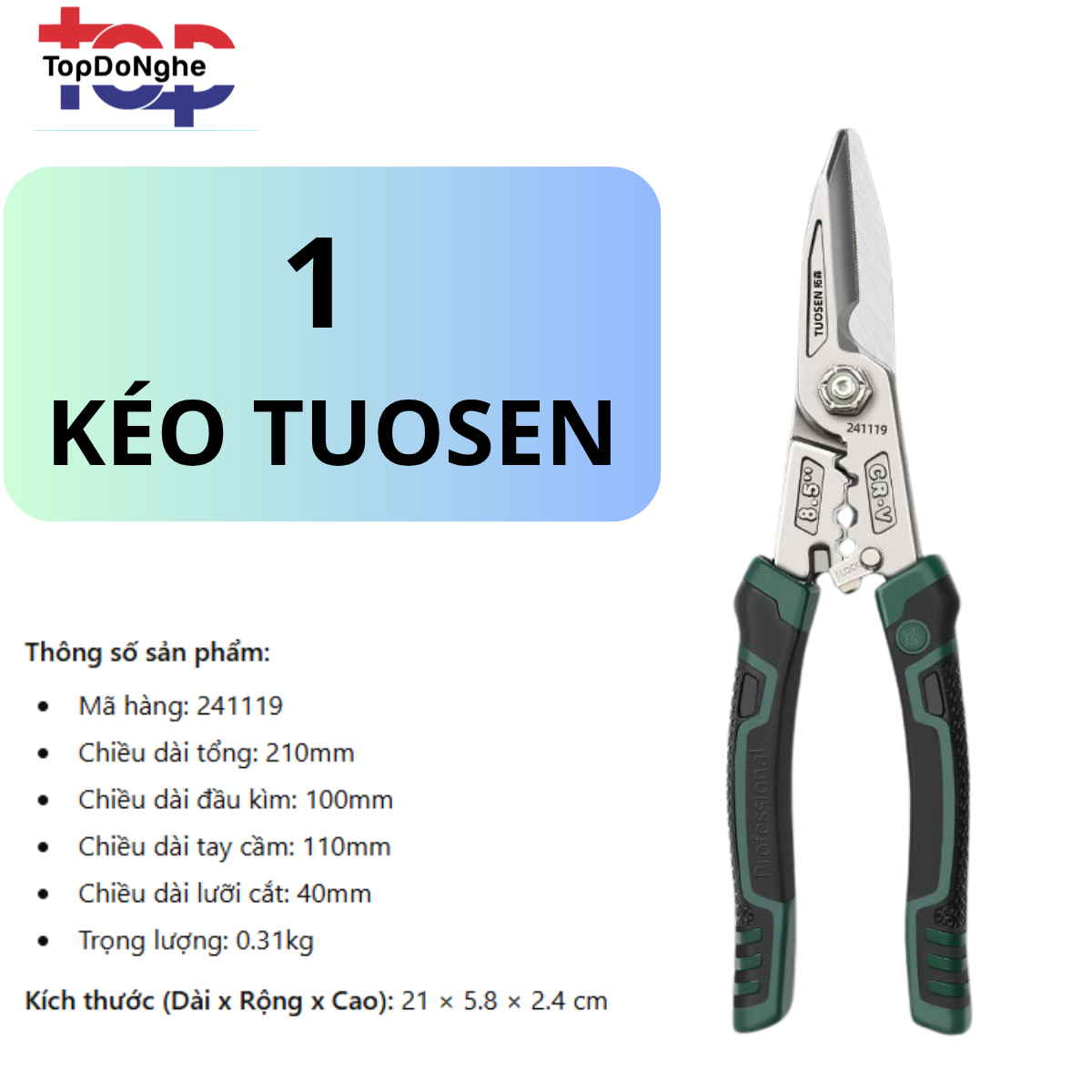 Kéo TUOSEN Cắt tôn