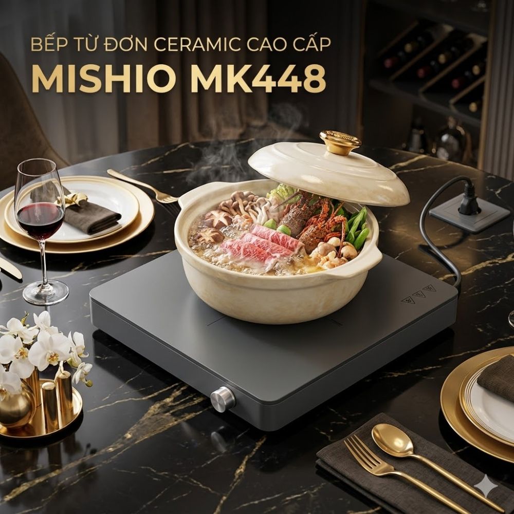 Bếp Từ Đơn Mishio MK448 Công Suất 2000W - Mặt Kính Kanger Hạng A_thumbnail_6