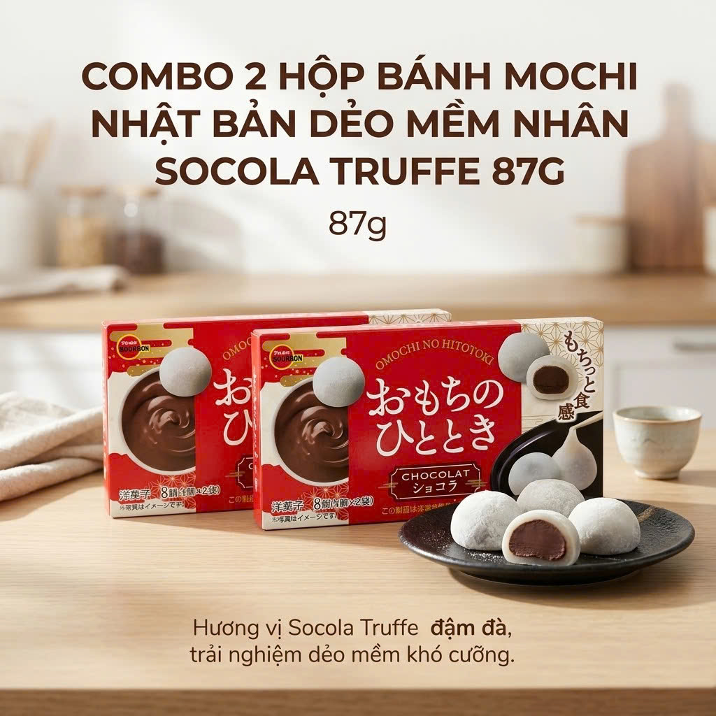 Combo 2 Bánh Mochi Bourbon