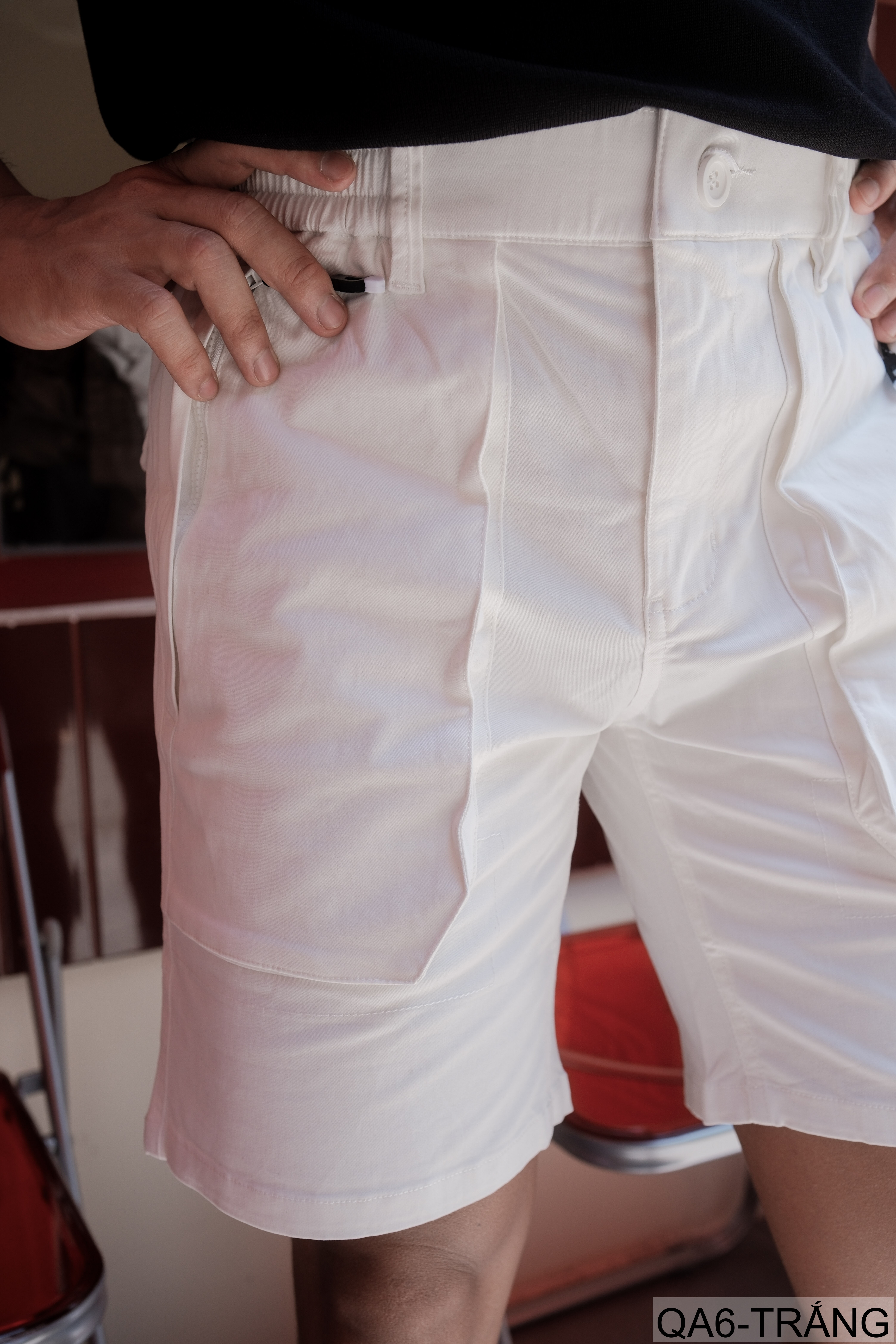 QA6 - Quần short nam dáng rộng phong cách Hàn Quốc, chất cotton thoáng mát, ống đứng, 5 tấc, có túi kéo_thumbnail_2
