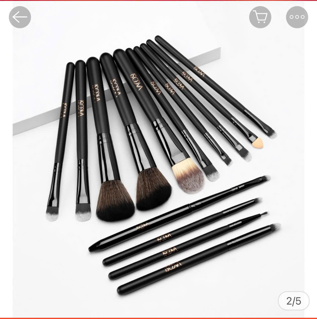 BỘ CỌ TRANG ĐIỂM VACOSI 14 MÓN KÈM BÓP DA CAM BC36_thumbnail_3