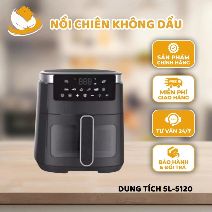  Nồi Chiên Không Dầu 7L Nội Địa Trung - Nồi Chiên Không Dầu Cao Cấp Tiết Kiệm Điện Năng_thumbnail_7