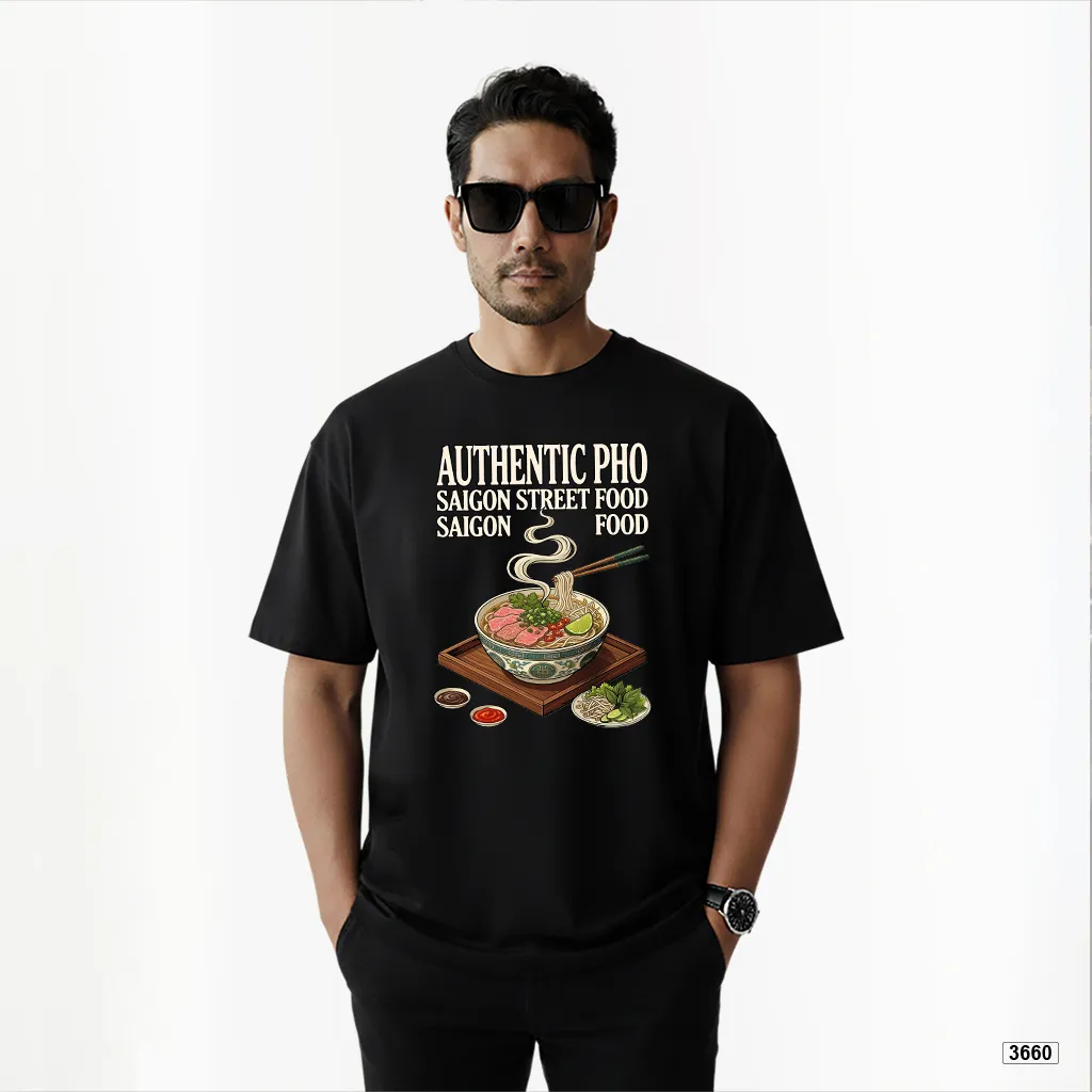Áo thun nam form rộng thiết kế cá tính Authentic Pho TeePrint 3660_thumbnail_2