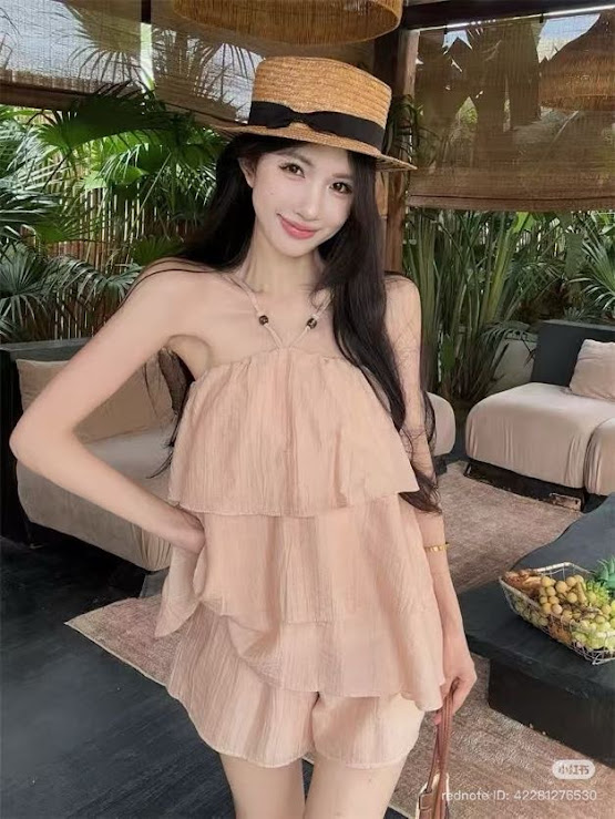 Lucas - Set áo 2 dây chéo xòe tầng + quần sóc MD STUDIO_thumbnail_3