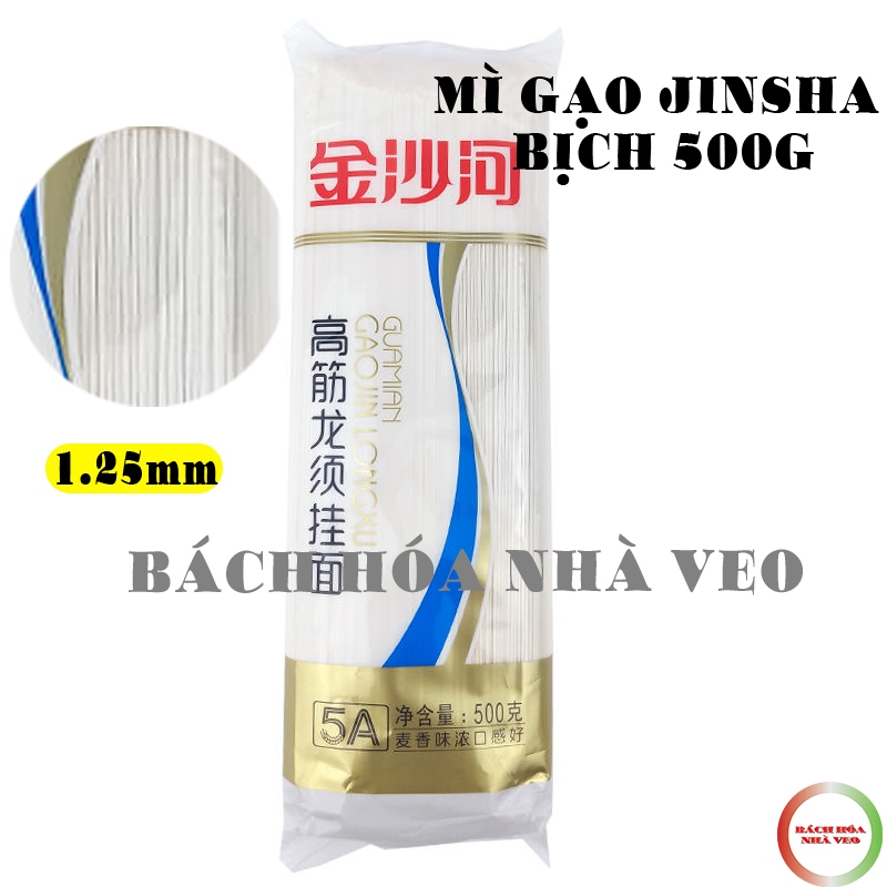Mỳ Sợi Jinsha, Mỳ Trường Thọ Bịch 750g và 500g, Sợi (Tròn, Dẹt) Hàng Chuẩn, Date Mới_thumbnail_9