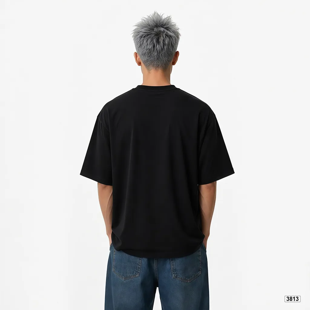 Áo thun form ôm dáng ngắn ATD3813 TeePrint tay ngắn vải cotton thoáng mát cổ tròn in mix_thumbnail_4