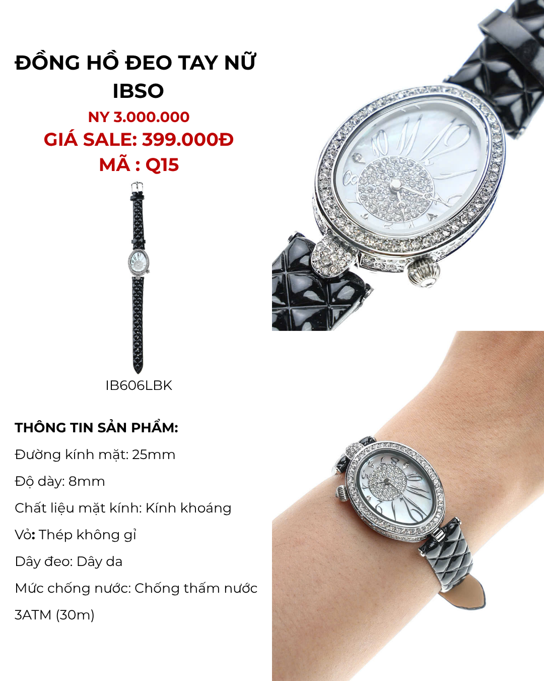 Đồng hồ đeo tay IBSO - IB606LBK