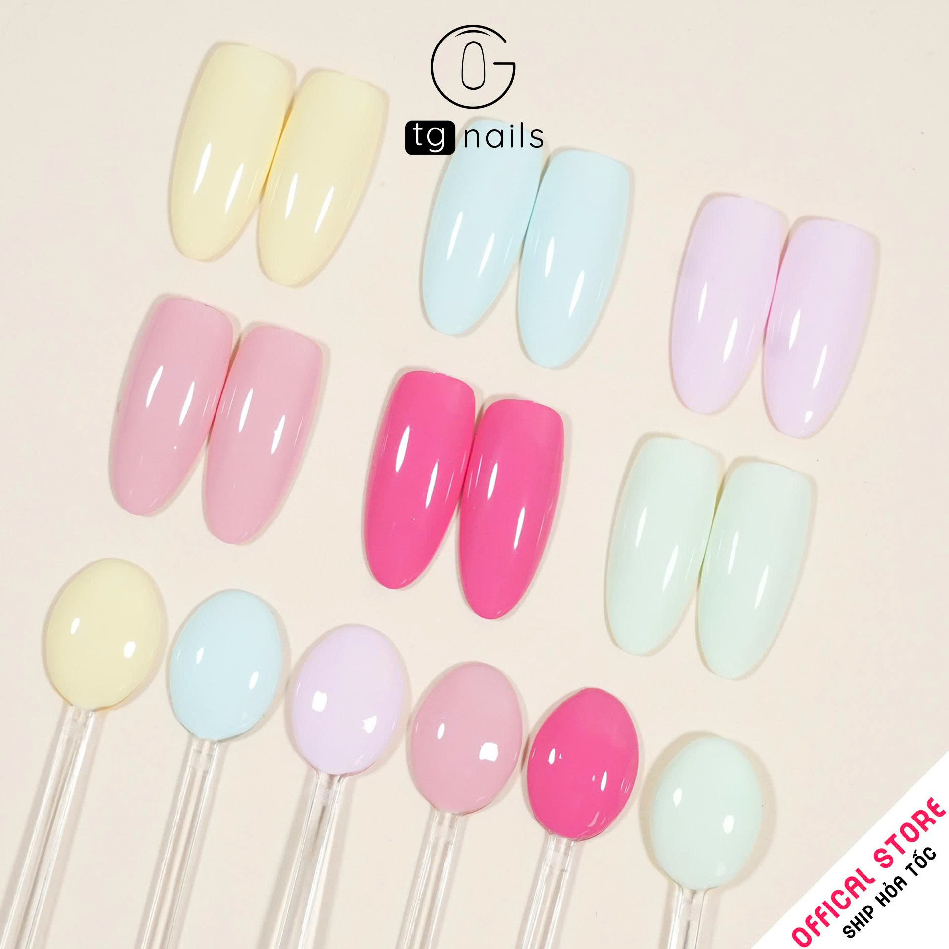  Combo Sơn GEL 6 màu Pastel - kèm bảng màu_thumbnail_6