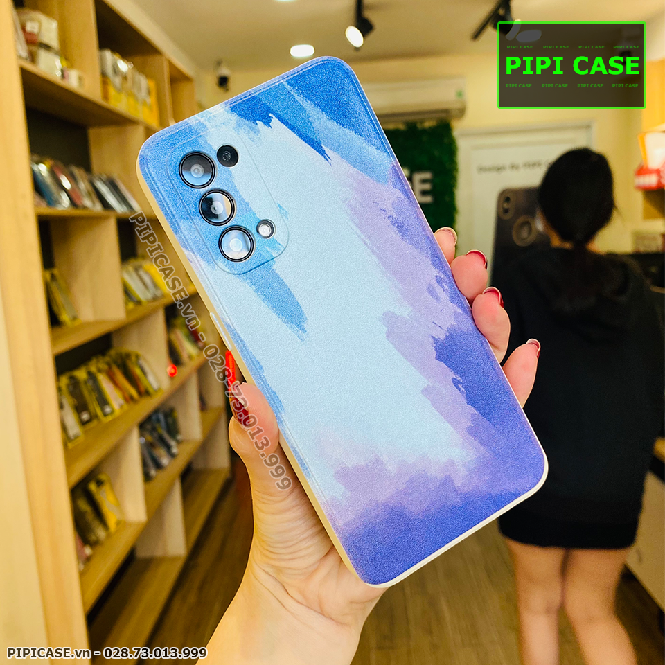 Ốp Lưng Oppo Reno 5 - Spills - Xanh Dương