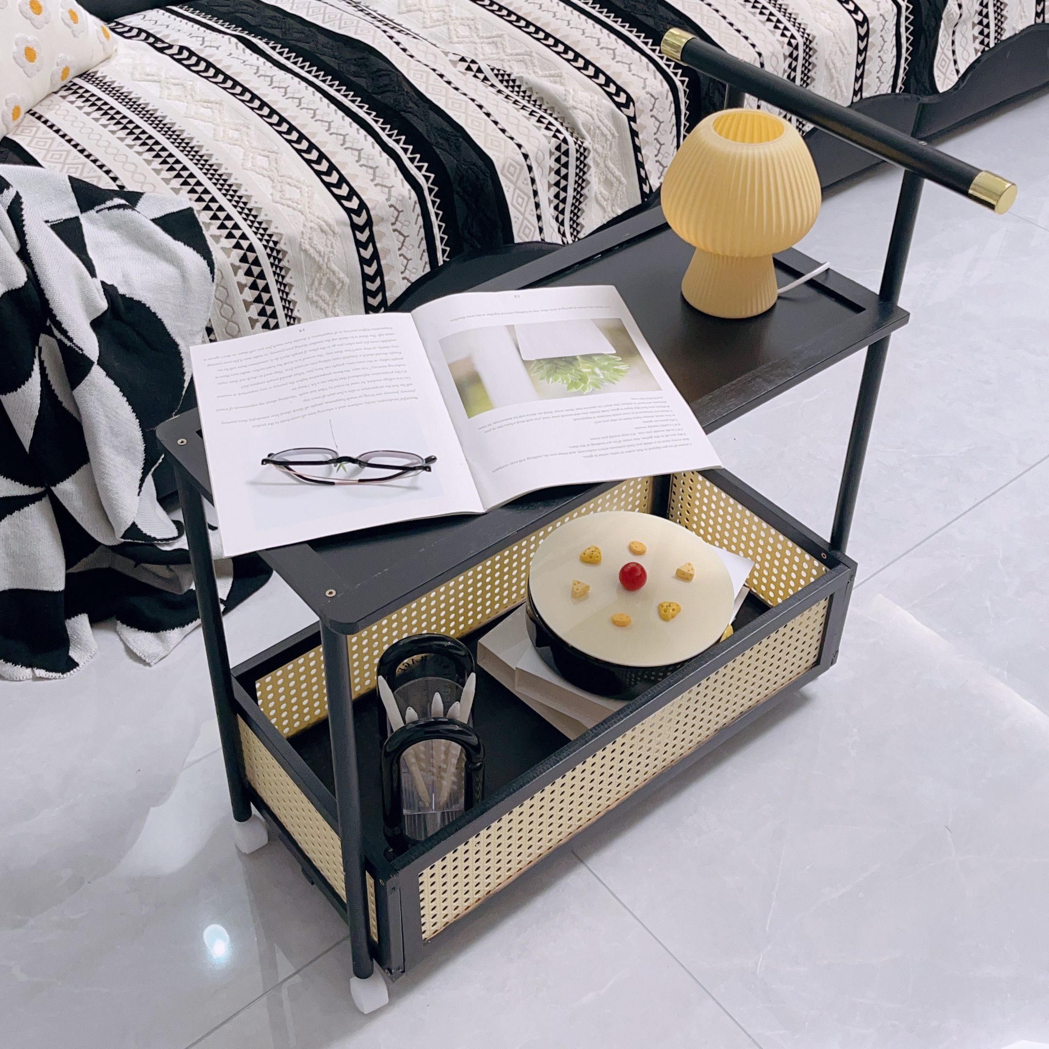 Bàn Trà Sofa 2 Tầng Di Động Cao Cấp_thumbnail_5