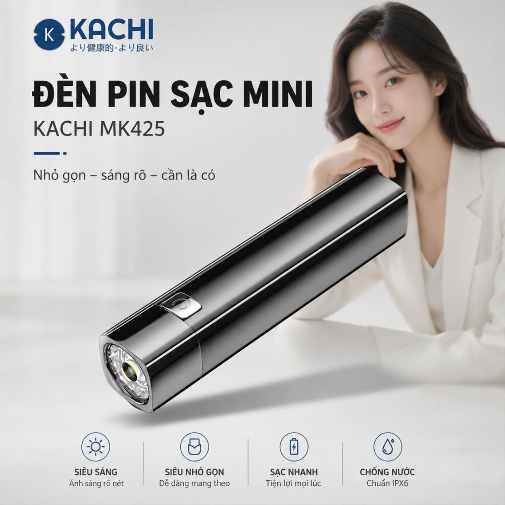 Đèn Pin Sạc Đa Năng Kachi MK425: Soi Rọi Mọi Hành Trình, Bừng Sáng Mọi Cuộc Vui_thumbnail_12