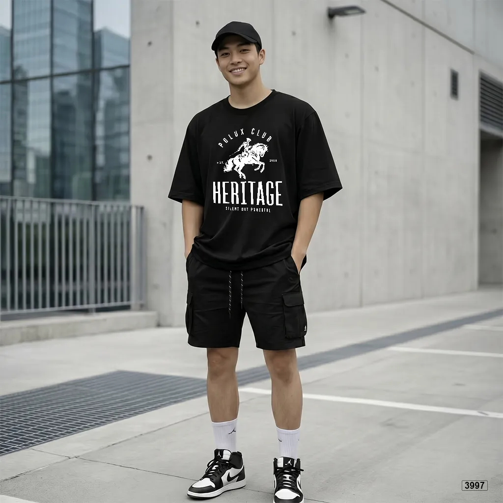Áo thun nam oversize classic đứng form Polux 3997_thumbnail_6