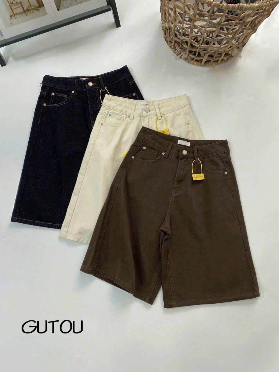 [ GUTOU ] Quần Jean Lửng New Basic_thumbnail_8