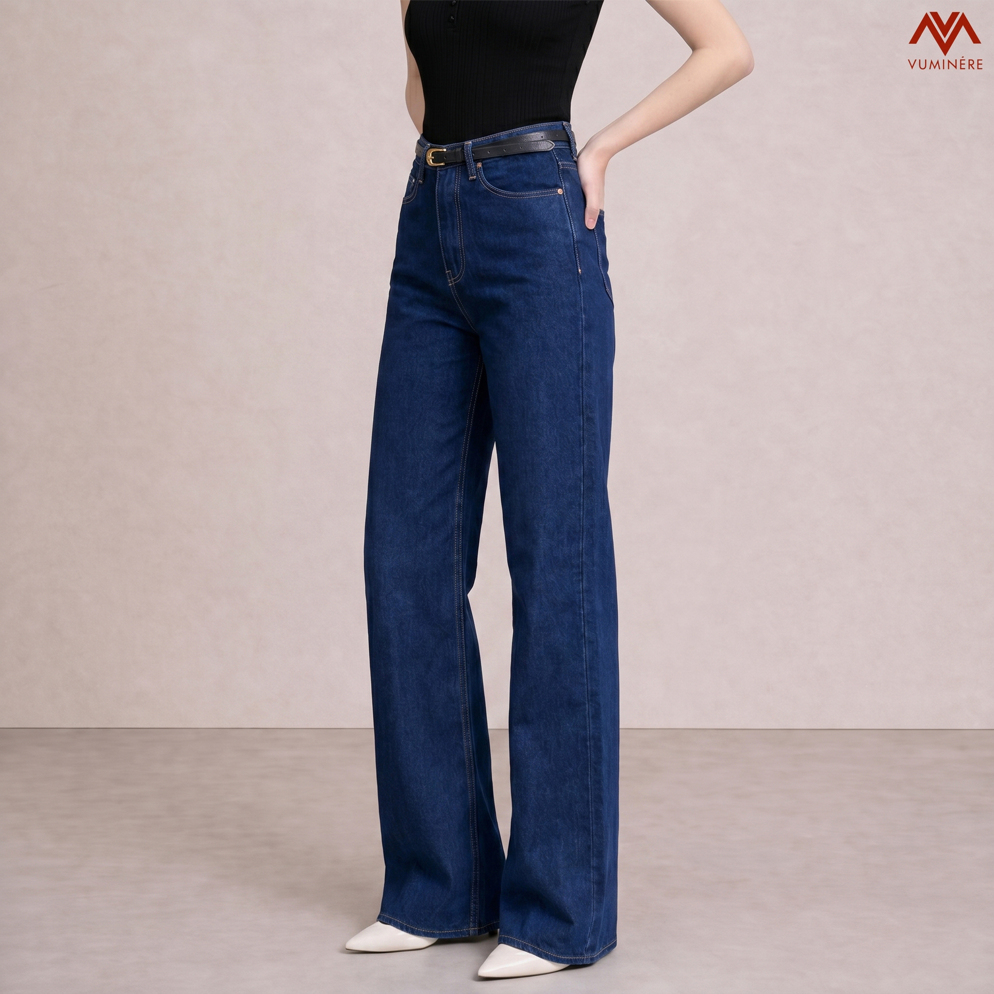 Quần Jeans nữ dáng loe nhẹ ( M8F )_thumbnail_3